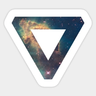 Nebula Triangle Sticker